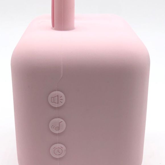 Pink Light Up Smart Rabbit Ears LED  Music Alarm Clock,Multi-Functional For Kids - Picture 8 of 16